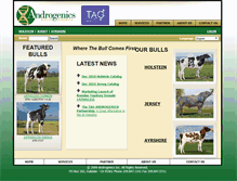 Tablet Screenshot of androgenicsinc.com